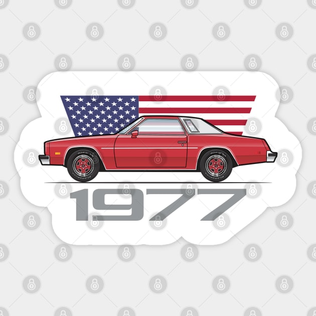 red 77 Sticker by JRCustoms44